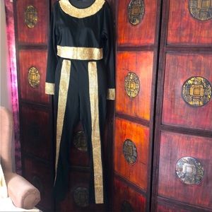 Rhinestone Crop Top & Pencil Pant Set